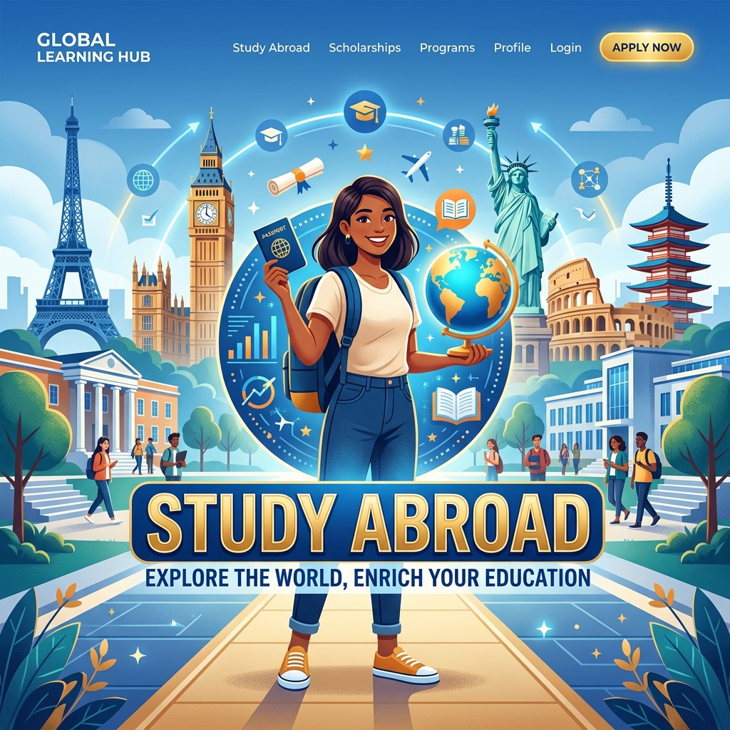 Indian student looking at a globe, dreaming of studying MBBS abroad in Russia and Georgia through Amets Educare
